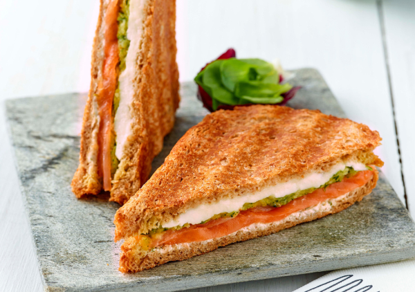 Croque Monsieur Saumon et Mozzarella